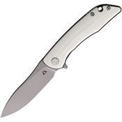 CMB 06S Blaze Linerlock Knife White Handles