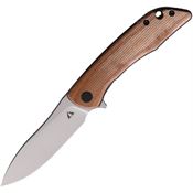 CMB 06B Blaze Linerlock Knife Brown Handles