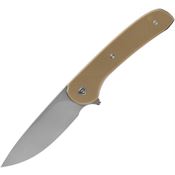 Ferrum Forge 009T Gent 2.0 Linerlock Knife with Tan Handles