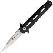 K25 18711 Tactical Linerlock Knife with Black Handles
