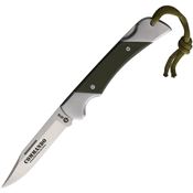 K25 18643 CNC Commando Lockback Knife Green G-10 Handles