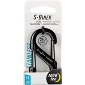 Nite Ize 5160 S-Biner 3 Stainless 3pk