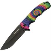 Rite Edge 300558B Tie Dye Assist Open Linerlock Knife