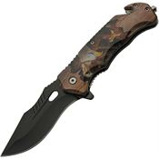 Rite Edge 300556EG Wildlife Linerlock Knife with AO Eagle Handles