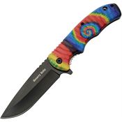 Rite Edge 300558C Tie Dye Assist Open Linerlock Knife