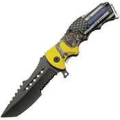 Rite Edge 300566PO Police Patriot Assist Open Linerlock Knife