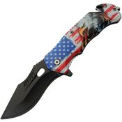 Rite Edge 300565 USA Eagle Assist Open Linerlock Knife