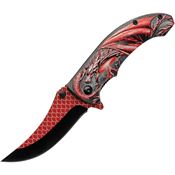 Rite Edge 300551RD Dragon Scale Assist Open Linerlock Knife