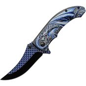 Rite Edge 300551BL Dragon Scale Assist Open Linerlock Knife