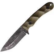 Stroup GP2ODG10S GP2 Fixed Blade Knife OD Green Handles