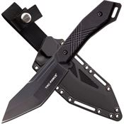 Tac Force FIX019BK TFFIX019BK Black Fixed Blade Knife Black Handles