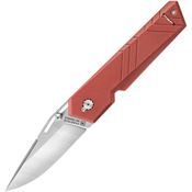 TB Outdoor 065 Unboxer EDC Satin Folding Knife Red Handles