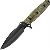 TB Outdoor 037 Survival 037 Green Fixed Blade Knife Army Green Handles