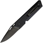 TB Outdoor 110 Unboxer EDC Black Folding Knife Black Handles