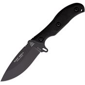 TOPS HER0401 Silent Hero 4 Sniper Gray Fixed Blade Knife Black Handles