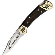 Yellowhorse 400 Tortoise Custom Buck 112 Lockback Knife Ebony Wood Handles