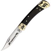 Yellowhorse 399 Tortoise Custom Buck 110 Lockback Knife Ebony Wood Handles