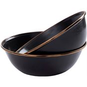 Barebones Living 340 Enamel Bowl Set Charcoal