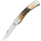 Bear & Son 5A97 Auto Lockback Knife Stag Bone