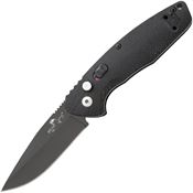 Bear & Son AC1000B4B Auto Bold Action X Black Knife Black Handless