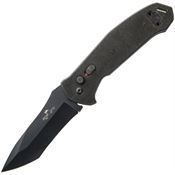 Bear & Son AC551B4B BCAC551B4B Auto Bold Action V Button Lock Black Knife Black Handless