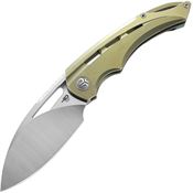 Bestech T2202D Fairchild Framelock Knife Gold Handles