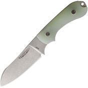 Bradford 3SF117 Guardian 3 Ghost Sheepfoot Stonewash Fixed Blade Knife Jade Handles