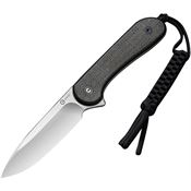 Civivi 2105B Elementum Satin Fixed Blade Knife Green Handles