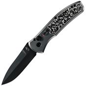 Gerber 1325 Auto Empower Plunge Lock Black Knife Gray Handles