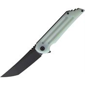 Hoback 031J Kwaiback Framelock Knife Jade G10 Handles