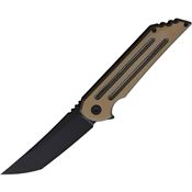 Hoback 031ST Kwaiback Framelock Knife Coyote Brown Handles