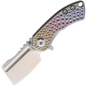 Kansept 3030A5 Mini Korvid Linerlock Knife Spectrum Titanium Handles