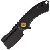 Kansept 3030A6 Mini Korvid Linerlock Knife Black Titanium Handles