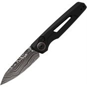 Kershaw 7550DAM Auto Launch 11 Button Lock Damascus Knife Black Handles