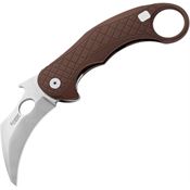 LionSTEEL LE1AES L.E.ONE Karambit Earth Brown
