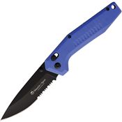 Maserin 46007G10B Sport Pivot Black Finish Knife Blue Handles