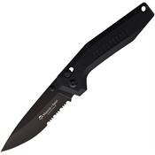 Maserin 46007G10N Sport Pivot Black Finish Knife Black Handles