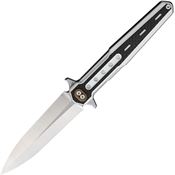 Stedemon DG12WHT NOC DG12 Linerlock Knife with White Handles
