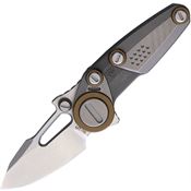 Stedemon MT16BLC NOC MT16 Framelock Knife Black Handles