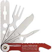 Swiss Advance 51424 CRONO N5 Pocket Knife Red Handles