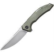 We 210164 Quixotic Framelock Knife Green Handles