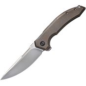 We 210165 Quixotic Framelock Knife Bronze Handles