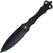 ABKT Tac 021B Phantom Dart Throwing Fixed Blade Knife Black Handles
