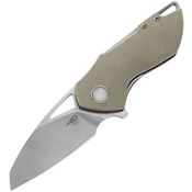 Bestech  L03A Riverstone Linerlock Knife Champagne Handles