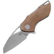 Bestech  L03E Riverstone Linerlock Knife Natural Handles