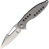 BucknBear 1441TF Titanium Framelock Knife Satin Handles