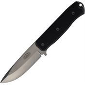 Fallkniven F1XBELMAX F1 Survival X Elmax Black Fixed Blade Knife Black Handles