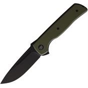 Ferrum Forge  010GB ATCF Lite Linerlock Knife with Green Handles
