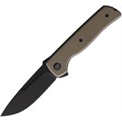 Ferrum Forge  010TB ATCF Lite Linerlock Knife with Tan Handles