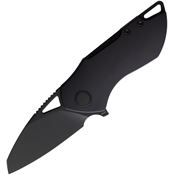 Grissom  001BLK Riverstone Framelock Knife Black Handles
